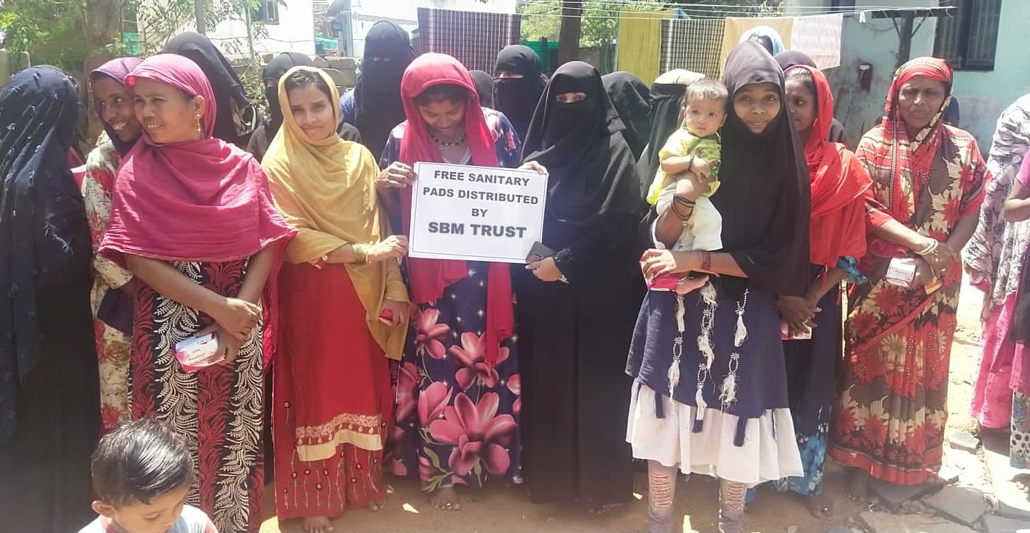 sanitary pads distribution